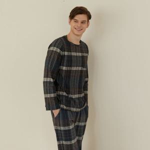 [라페어]무슈 체크 상하의 세트 LMSEJ039-GY