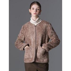 [쉬즈미스]캐주얼 부클 집업 재킷 (택가격：338000원)