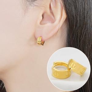 [Byeolirang]인피니티 체인 순금 귀걸이 원터치 24k 3.75g