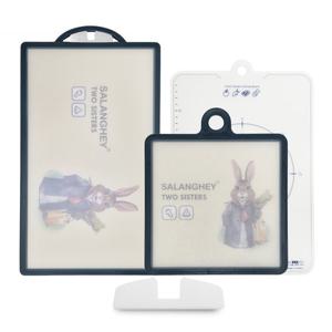 카밀리아 양면도마 사각 2종+시트도마+거치대 세트