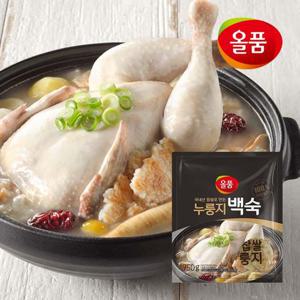 올품 냉장 찹쌀누룽지백숙 750g 3개