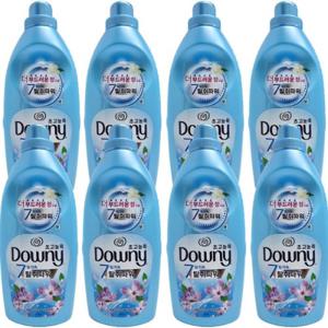 다우니 초고농축 섬유유연제 1L 용기(드럼/일반겸용) 탈취파워 레몬그라스와 라일락 용기x8개