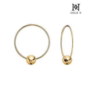 골드앤 14K 슬림볼링 18mm 귀걸이 YG