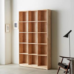 동서가구 삼나무 원목 1200 5단 오픈 책장 DF912067