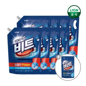 비트 액체세제 딥클린파워 2L 리필 x 8개 + 액체비트 300g x 1개