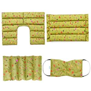 천연허브 100% 어깨 허리 다용도 눈 냉온찜질팩 4종 세트상품 - 카키