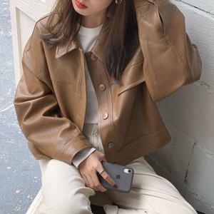 [몽드]마르엘페이크레더자켓mde2300165