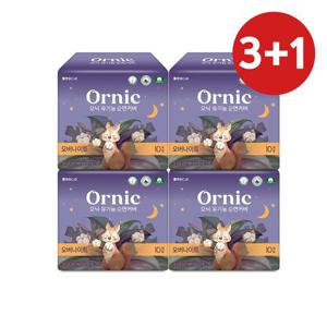 오닉 유기농 순면커버 오버나이트 10p 3팩+본품 한팩 증정