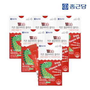 [종근당] 젤튼튼 키즈 철분 비타민 플러스 30포 6박스 / 성장기 어린이 철분제 비타민C 함유