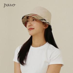 [페이보] 벙거지 여성모자 휴양지 여름모자 PV비비첵
