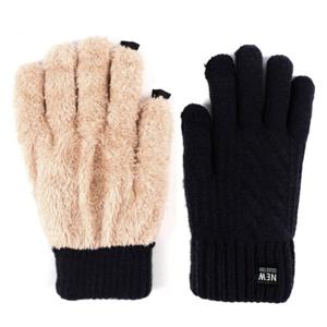 고급 남성 니트 털 장갑 스마트 터치 기모 겨울 방한 장갑
