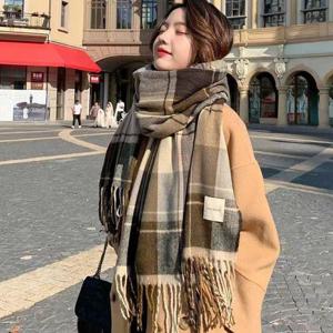 소프트 타탄 모직머플러 겨울 목도리 패션 목카바 (WFG3UQI)
