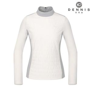 [데니스골프][DENNIS] 여성)우븐 퀼팅 집업티셔츠_NAPWLTH078