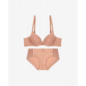 [휠라 언더웨어][휠라] 모던 글로우 세피아 와이어 브라 세트 (FI4BAG1651FSPA_SKU)