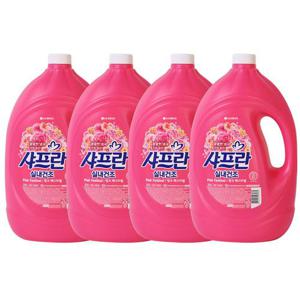 엘지 샤프란 실내건조 섬유유연제 핑크 페스티벌 1박스 (3.1LX4개입)