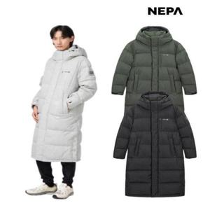 [네파]공용 겨울 롱 다운 사이폰 다운자켓_GN