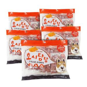[호시탐탐] 모이스트 오리버거 600gX5개 강아지간식