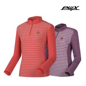 [PWX][A]Q419-3271-72 여성 스트라이프 집업 티셔츠