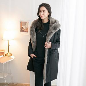 엄마옷 드리다 겨울 페이크퍼 고급 패딩 코트 빅사이즈 퍼안감 점퍼 중년여성 50-60대 옷선물 상견례 모임