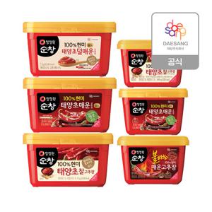 청정원 고추장(찰/불타는/매운/덜매운) 4종 2개 골라담기