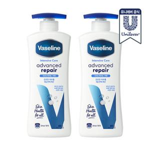 [30ml 증정] 바세린 어드밴스드 리페어 로션 400ml 2개