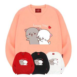 엘라모 3M 러빙유 맨투맨 남녀공용 빅사이즈 S~4XL