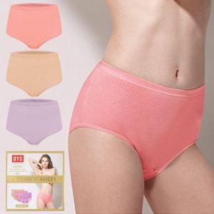 [BYC]여성면팬티 60수 순면 맥시 베이직 엄마 할머니 팬티 세트