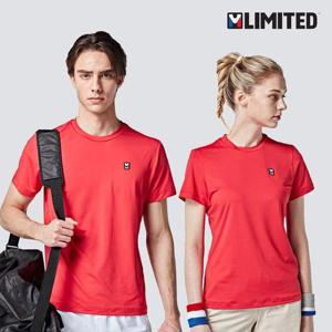 [엠리밋]스판 반팔티 52580 레드 라운드 운동티 등산