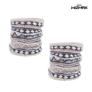 [위즈맥스]1+1 겨울 방한 프린트 니트넥워머 남성 여성 목토시