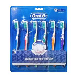 (WBA7E15) 오랄비 후레쉬클린 칫솔 6P
