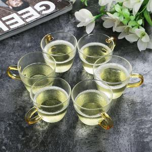 내열유리컵 이시아르 내열유리 찻잔 120ml 6p 세트 찻잔세트 HWFG8F1I