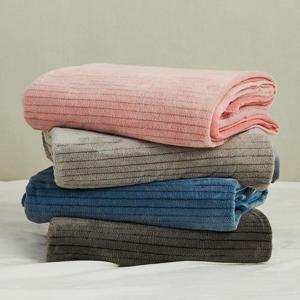 이솔홈 스트라이프 극세사담요 무릎 차박 담요