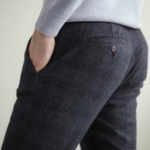 [엠필]겨울 기모 헤링본 체크 히든밴딩 스판정장바지 6컬러중 택1 30-38사이즈까지