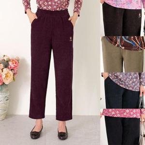 [엄마옷 로즈맘] 진송자수털안감바지