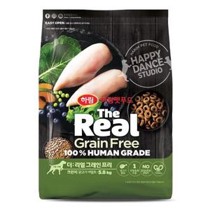 [하림펫푸드] 더리얼 그레인프리 크런치 닭고기 어덜트 5.8kg