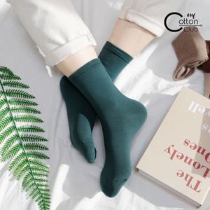 [NY코튼클럽] W2301 여성 무지 중목 양말 5족