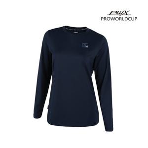 프로월드컵 Q121-3602-1NB 여성 라운드티셔츠 여자 긴팔상의 PWX