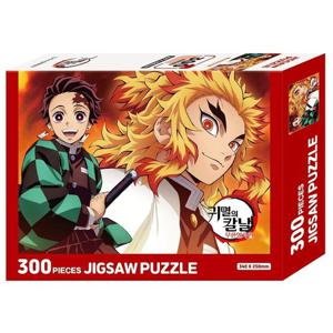 직소퍼즐 귀멸의 칼날 렌코쿠와 탄지로 300피스 (W934F1E)