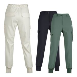 여성 봄 골프웨어 편한 반밴딩 캐주얼 카고 조거 팬츠 골프바지