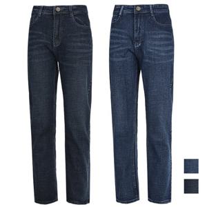 봄가을 샌드 워싱 4050 기본일자 사방스판 남성 청바지