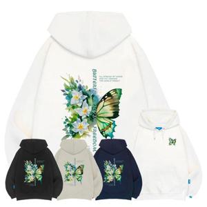 엘라모 기모H 릴리플라이 후드티 남녀공용 빅사이즈 M~4XL