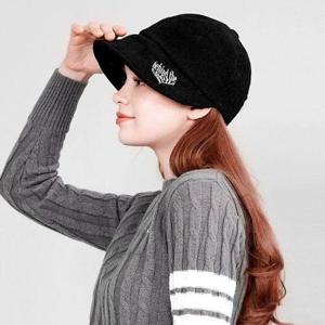 [체스]하트러브 여성골프 골덴 벙거지모자 여성골프모자 여성골프벙거지모자 골프벙거지