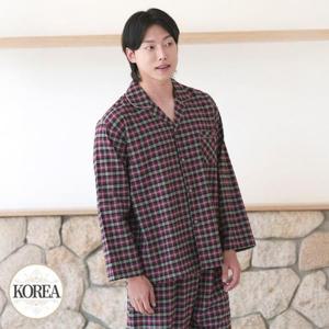 [토토와모모]남편 남자 잠옷 남성 기모 파자마 상하세트 집들이 선물 홈웨어 M1930(M체크도스)