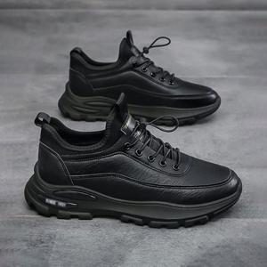 방한화 겨울신발 털신발 레더 스니커즈 작업화 남성 가을 겨울