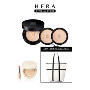 [임직원] 헤라 블랙 쿠션 디럭스 3개 용량(누드밤+글로우쿠션미니+쇼퍼백)