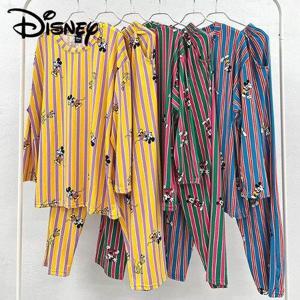 [디즈니]쫀쫀 잠옷 스트라이프 빅사이즈 피치원단 상하세트 홈웨어