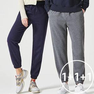 [로즈엘리][3종세트] 여성 남성 커플 융기모 조거팬츠 겨울 트레이닝 바지