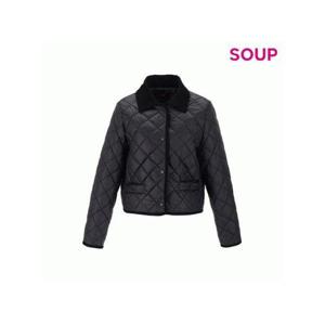 [숲]SOUP 크롭 퀼티드 칼라 패딩 재킷 SB1PA80