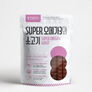 슈퍼 오메가3와 소고기 120g 강아지 소프트 영양 간식