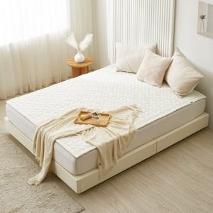 ♥홈앤특가/국내생산매트♥ 한일의료기 카본탄소매트 2in1 전기요 토퍼핏 크림 퀸(150X200cm)